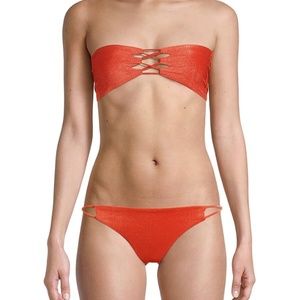 NEW Never Worn Sara Cristina Hava Shimmering Bikini Set, Xs
